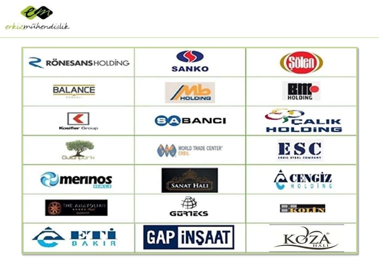 Erkiz Engineering Featured Reference List